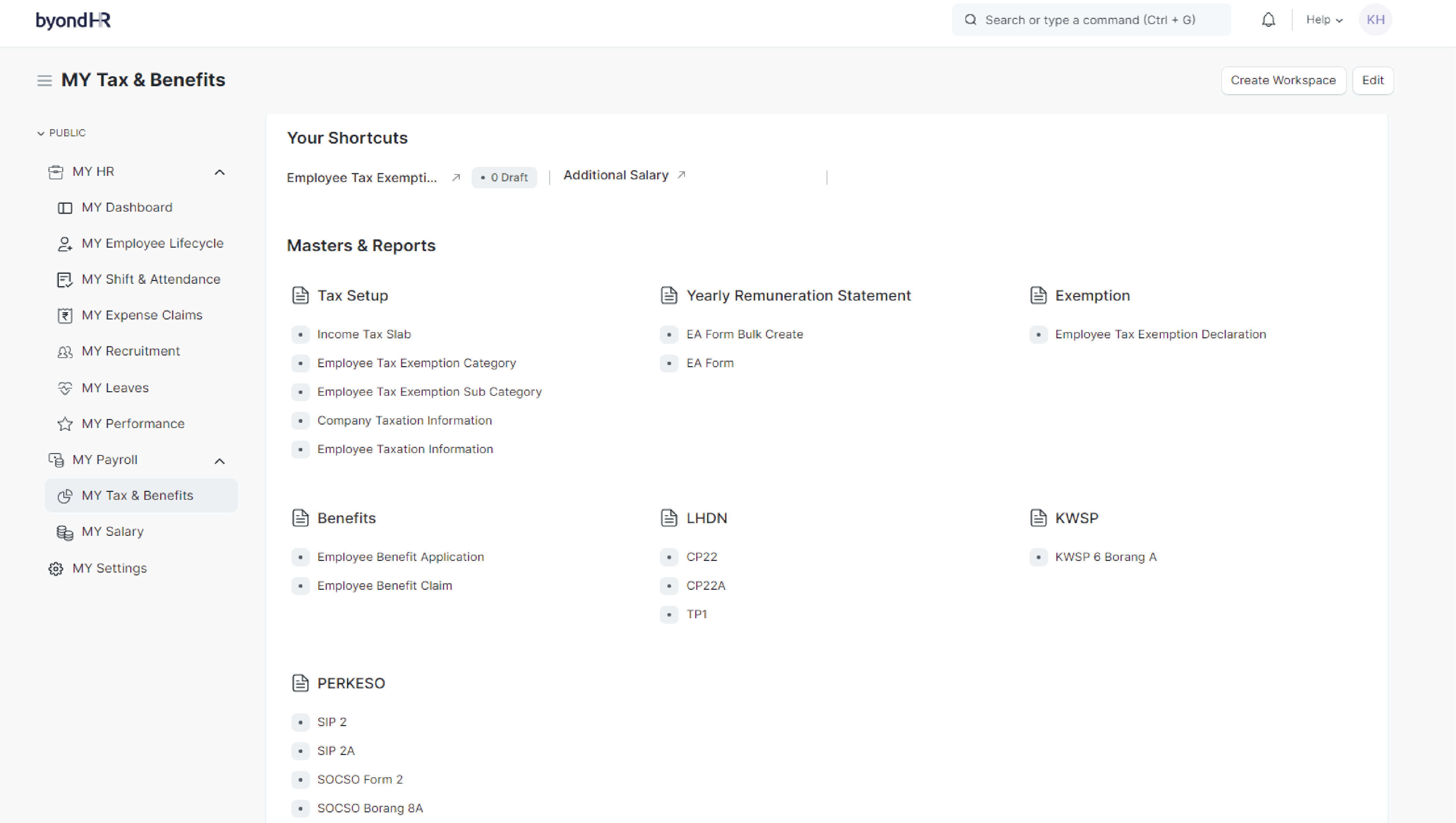 Screenshot of Local Regularities Compliances Feature.